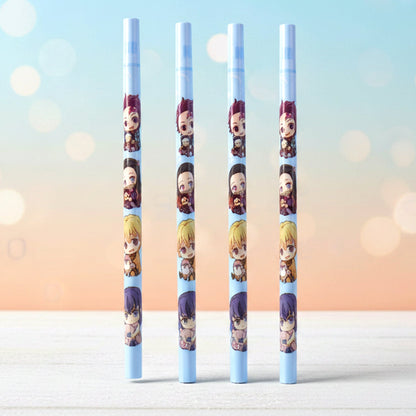 Cartoon Printed Pencil Set for Kids – Cute School Writing Pencils (4 Pc)