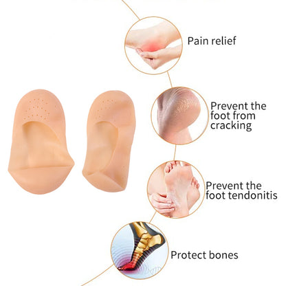 Silicone Heel Protector Socks – Anti Crack Foot Care Socks (1 Pair)