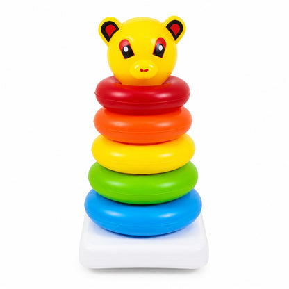 Plastic Baby Kids Teddy Stacking Ring Jumbo Stack Up Educational Toy 1 Set