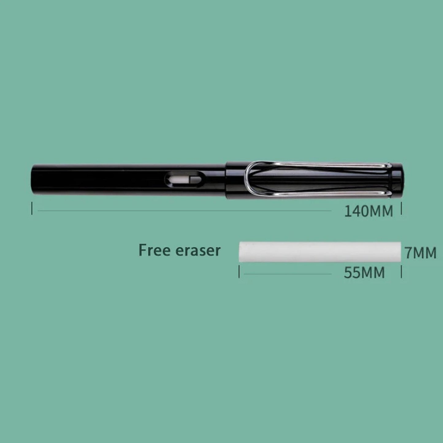 2-in-1 Everlasting Magic Pencil with Replaceable Eraser  (1 Pc / Mix Color)