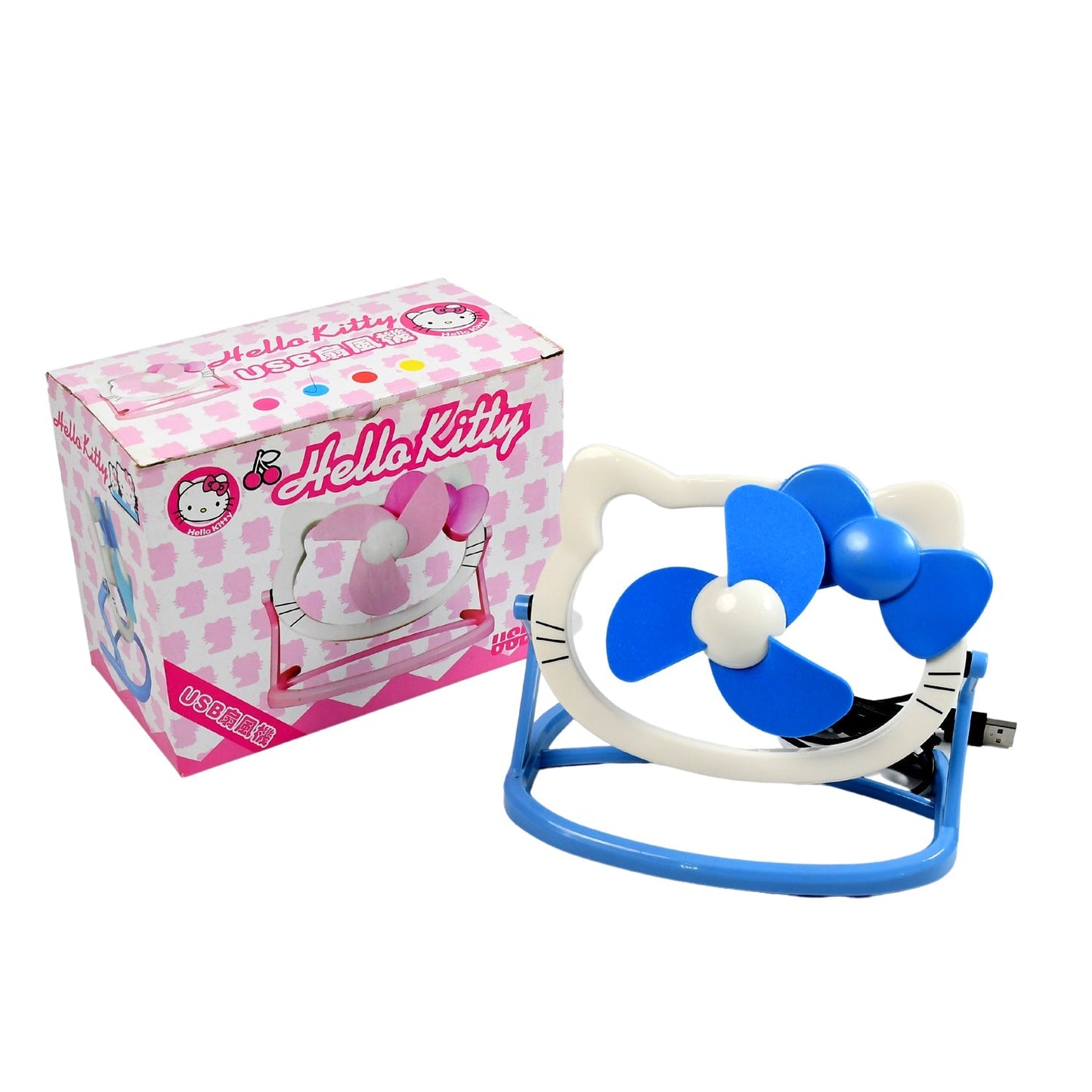 USB Mini Fan: Cute, Quiet & Portable Desk Buddy (Battery Not Included)