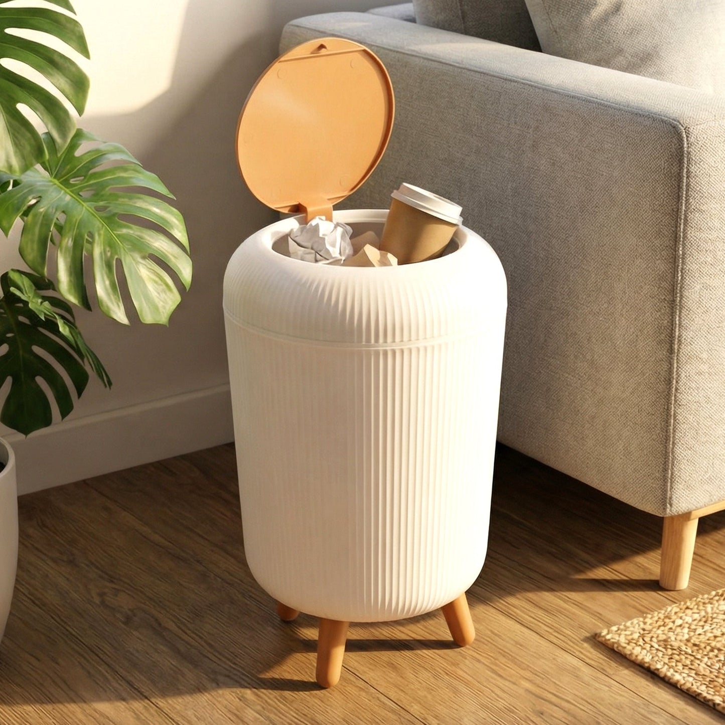Modern mini trash bin
