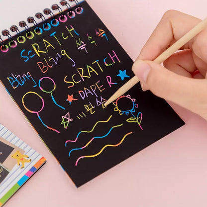 Rainbow Art Scratch Paper Book