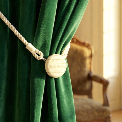 Reusable magnetic curtain holder