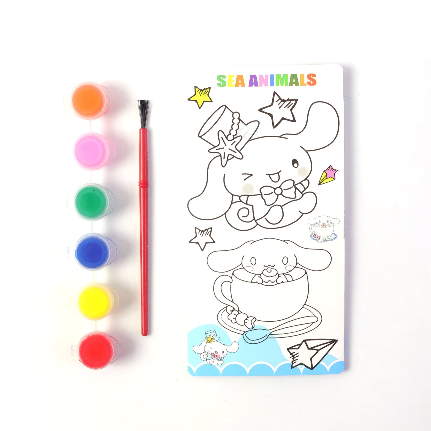 creative art kit with sketchbook