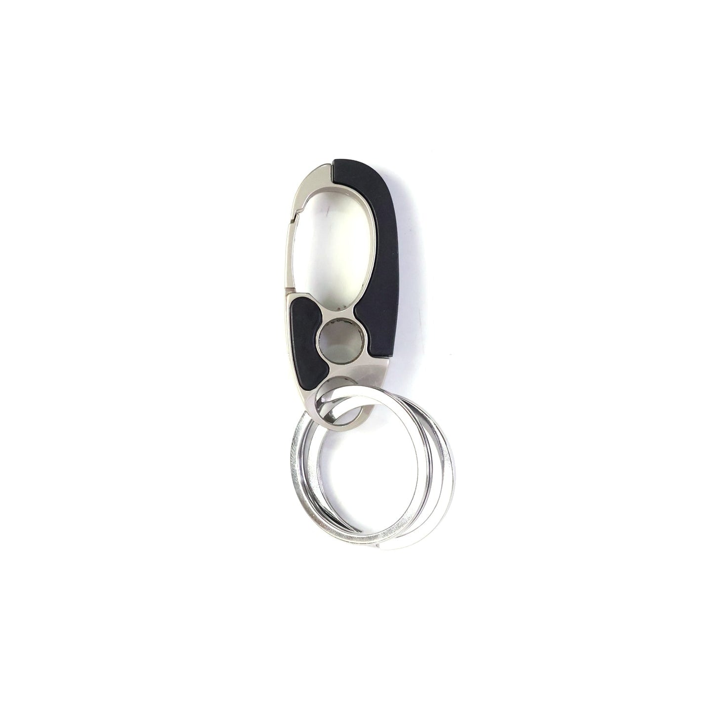 Premium Stainless Steel Carabiner Keychain with Secure Locking Clip 1 Pc