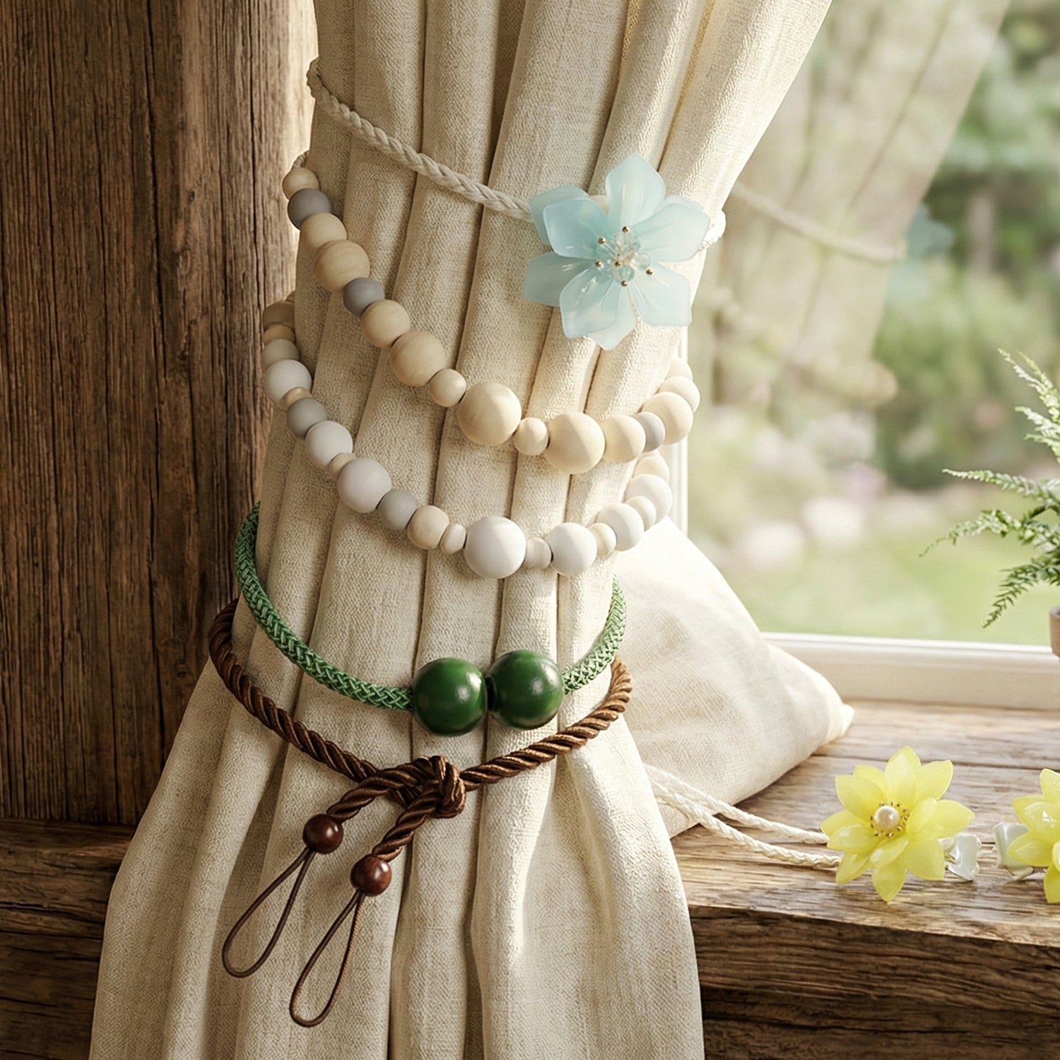 Decorative curtain band for living room