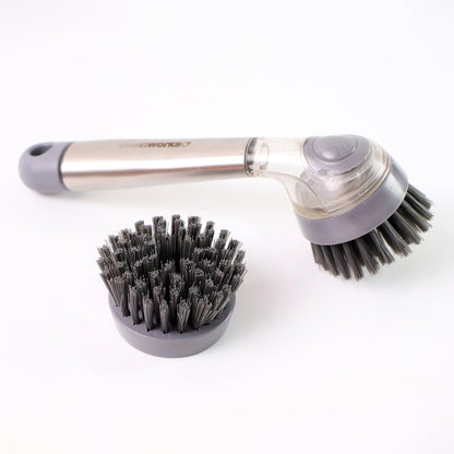 Cleaning Brushes Set – Scrub Brush, Bathroom Brush, Long Handle Pot Washing Brush