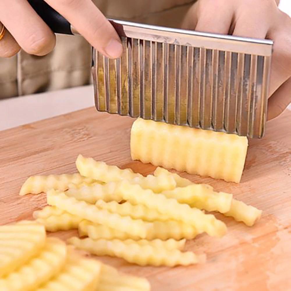  Stainless Steel Crinkle Cutter Knife for Salad - alternative angle