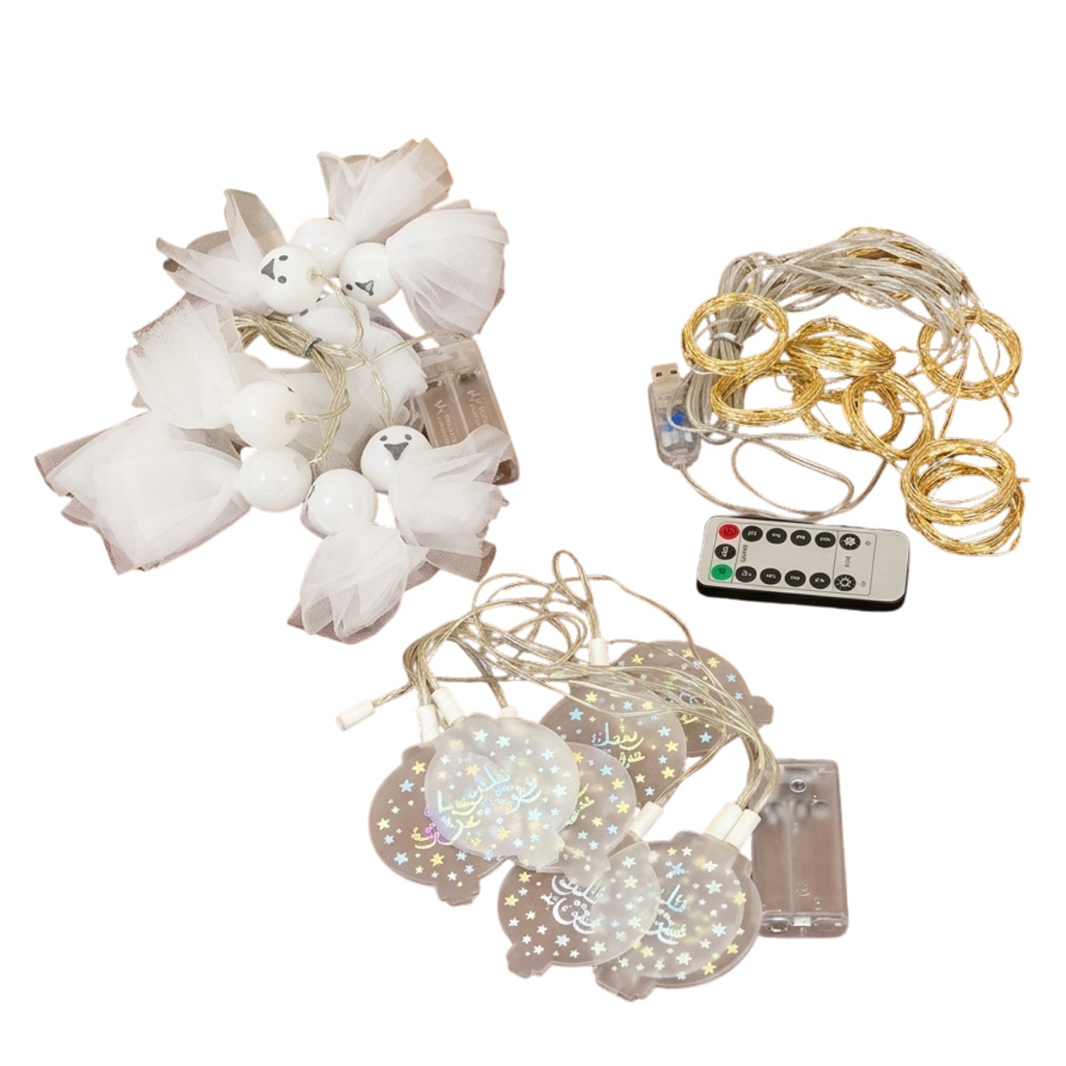warm LED fairy string lights