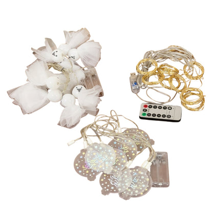 warm LED fairy string lights