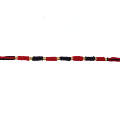 Cotton Thread Rakhi Red & Black