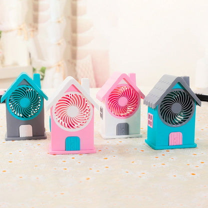 Mini Rechargeable Portable Personal Desk Fan (Battery Not Include)