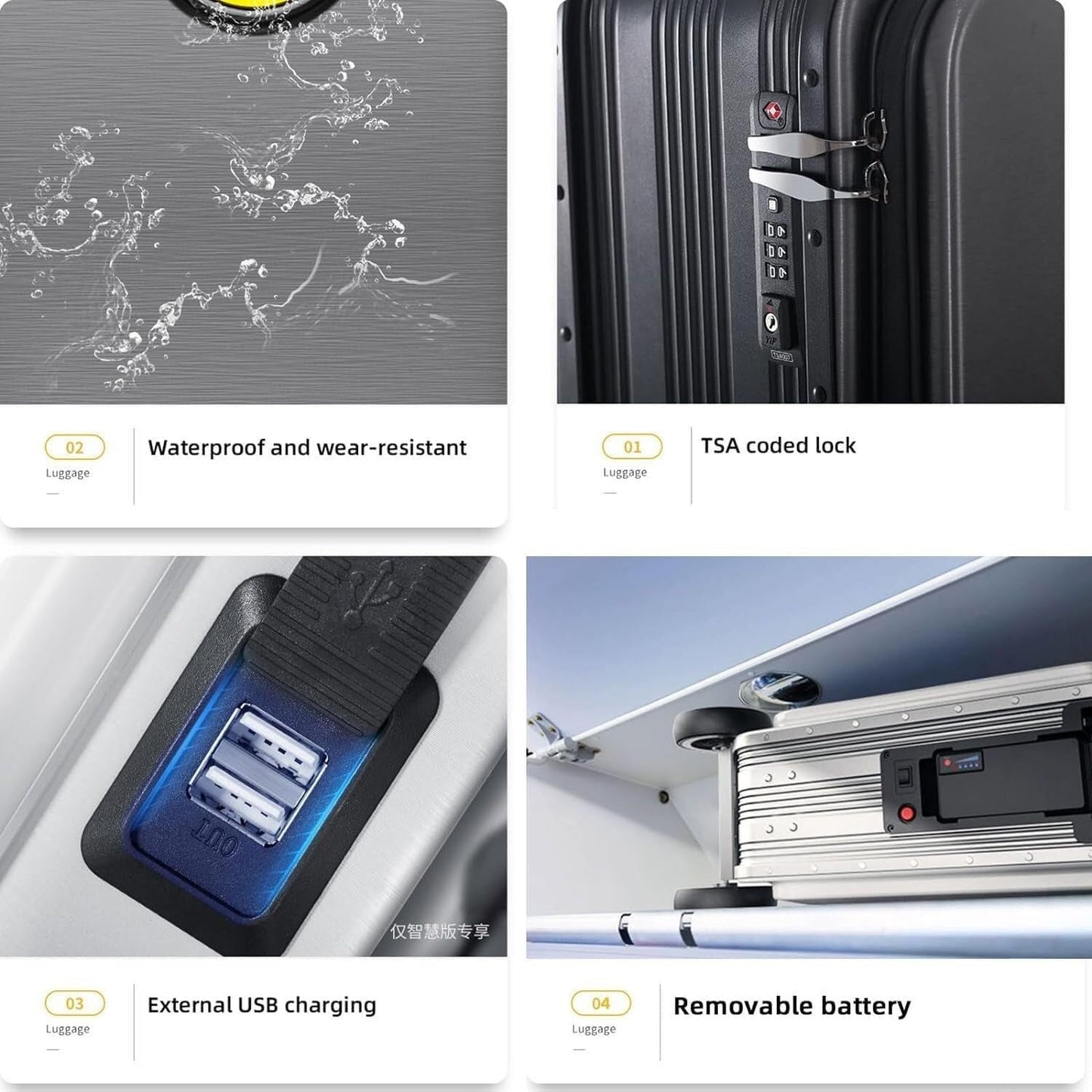  Electric Suitcase Smart Scooter Riding Luggage - packaging shot