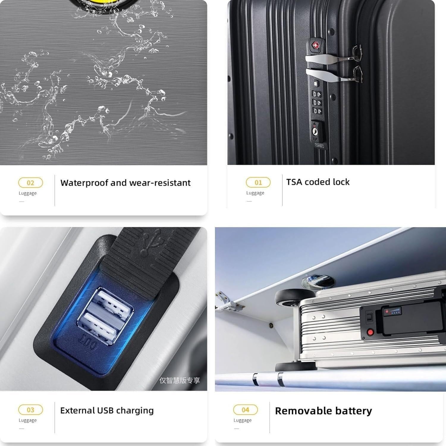  Electric Suitcase Smart Scooter Riding Luggage - packaging shot