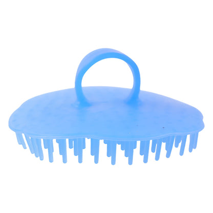 Flexible hair washing scalp massager