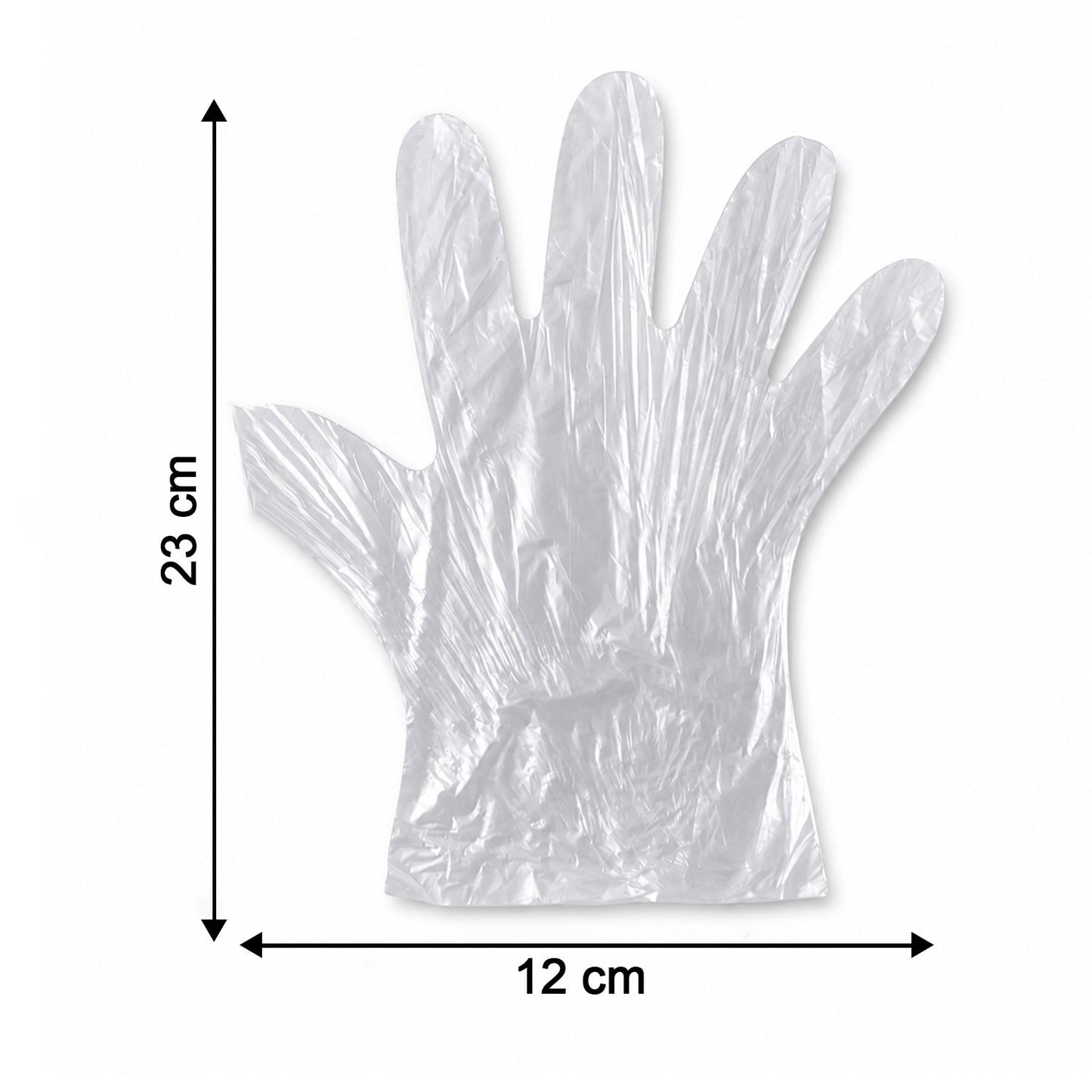 Disposable Small Plastic Gloves, for Kitchen, Food Handling, and Cleaning Tasks (100 Pc)