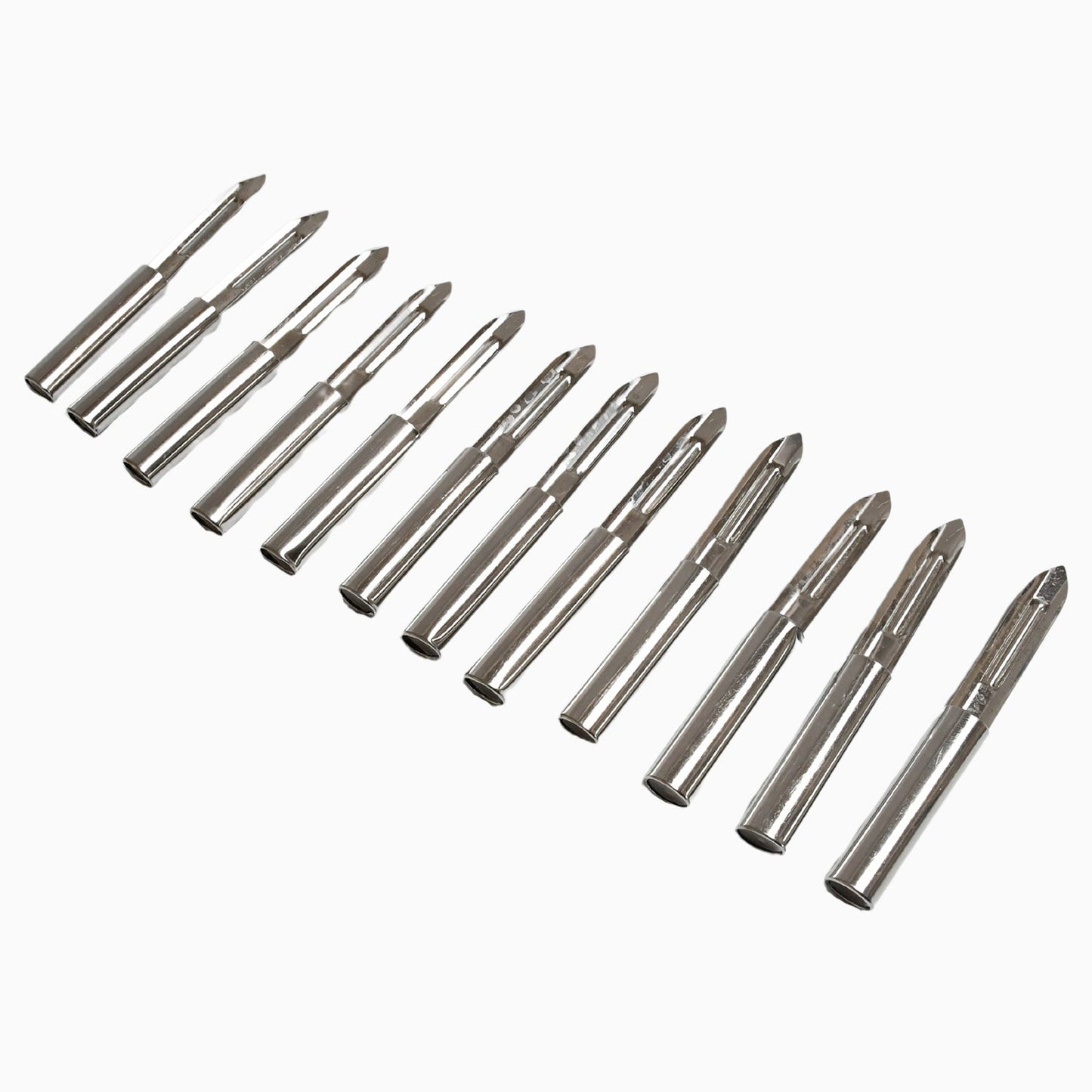 Stainless Steel Peeler Set – Multi-Purpose Handle for Peeling & Shredding (12 Pc)