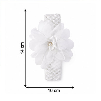 Cute Soft Elastic Floral Baby Headband Stylish Stretchable Hair Band (1 Pc)