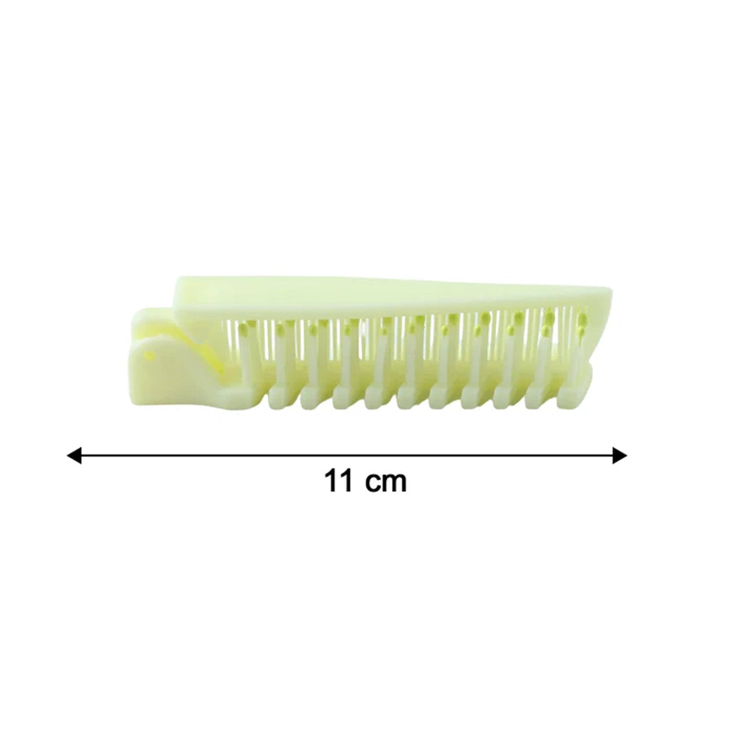 2 In 1 Foldable Hair Comb with Brush (1 Pc)