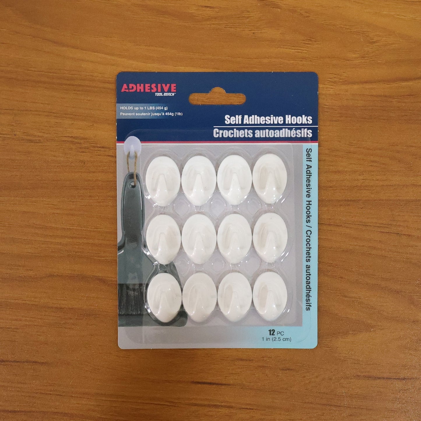 Strong Self Adhesive Wall Hooks Set (12 Pc)