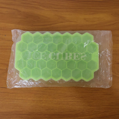 silicone ice tray with lid freezer mold
