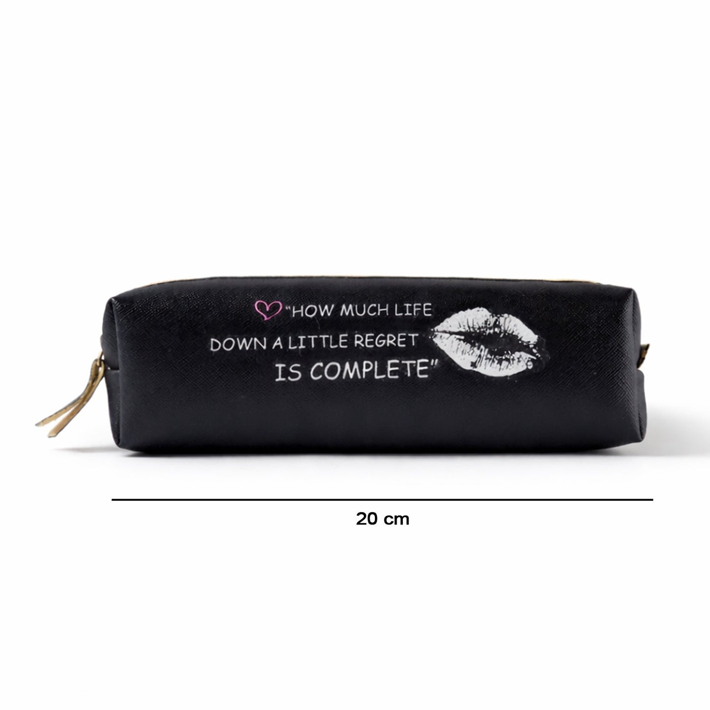 Stylish Printed Zipper Pencil Pouch Organizer (1 Pc)
