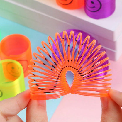 Multicolor Magic Smiley Spring, Spring Toys, Slinky spring toy(12 Pcs Set)