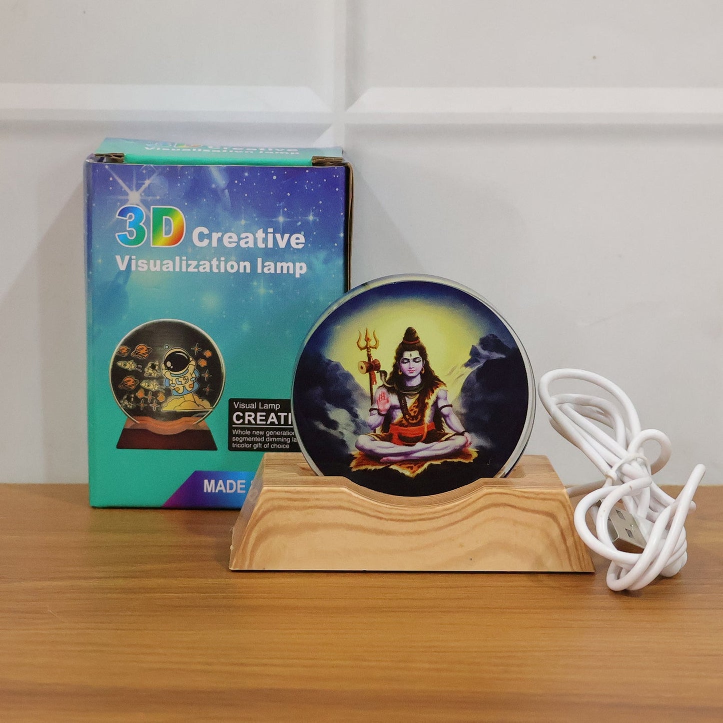 3D Creative Lord Shiva LED Night Lamp (1 Pc)