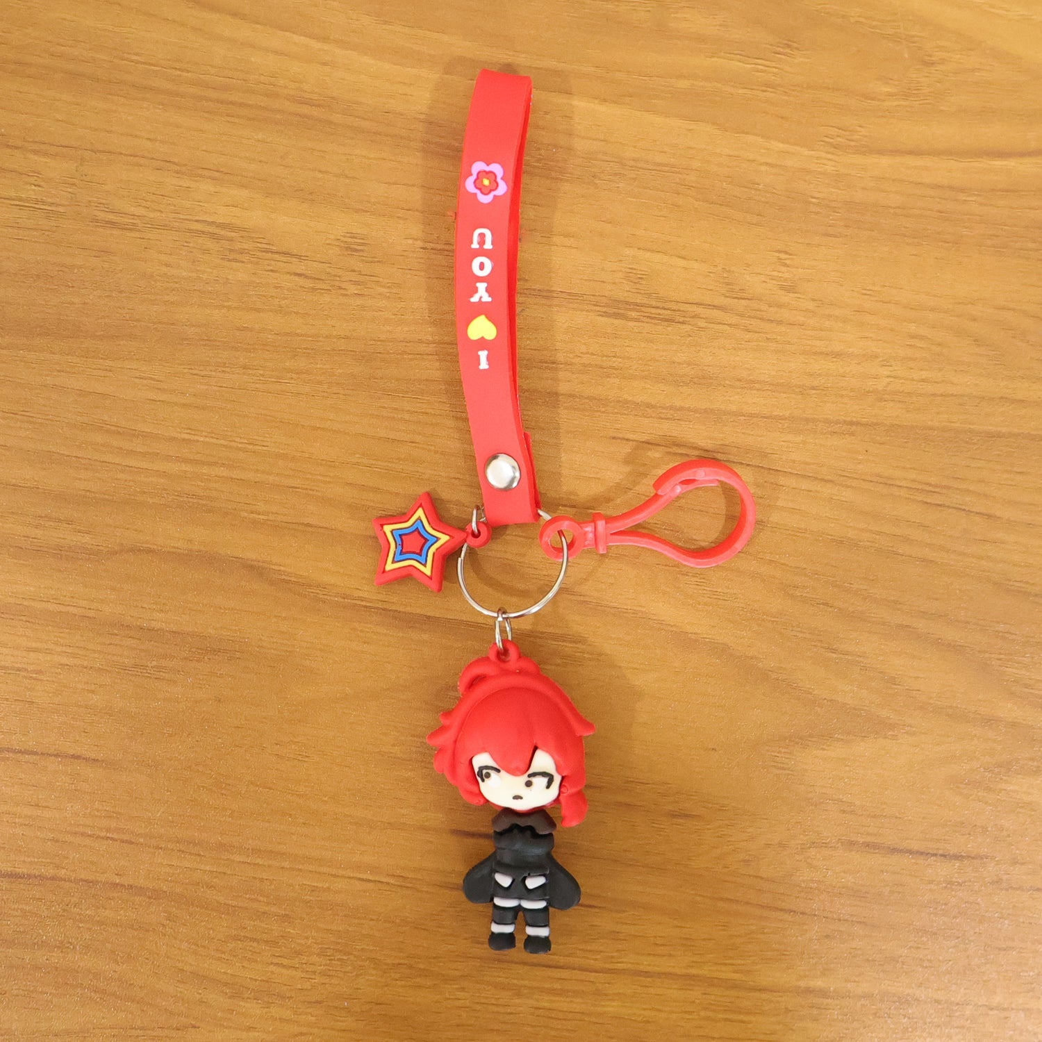 cute cartoon girl keychain bag accessory