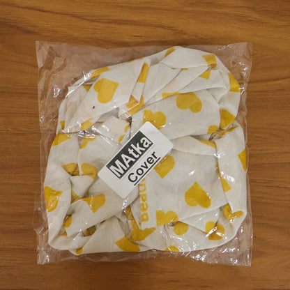 Soft fabric matka lid cover