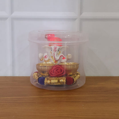 Ganesha pooja plate set