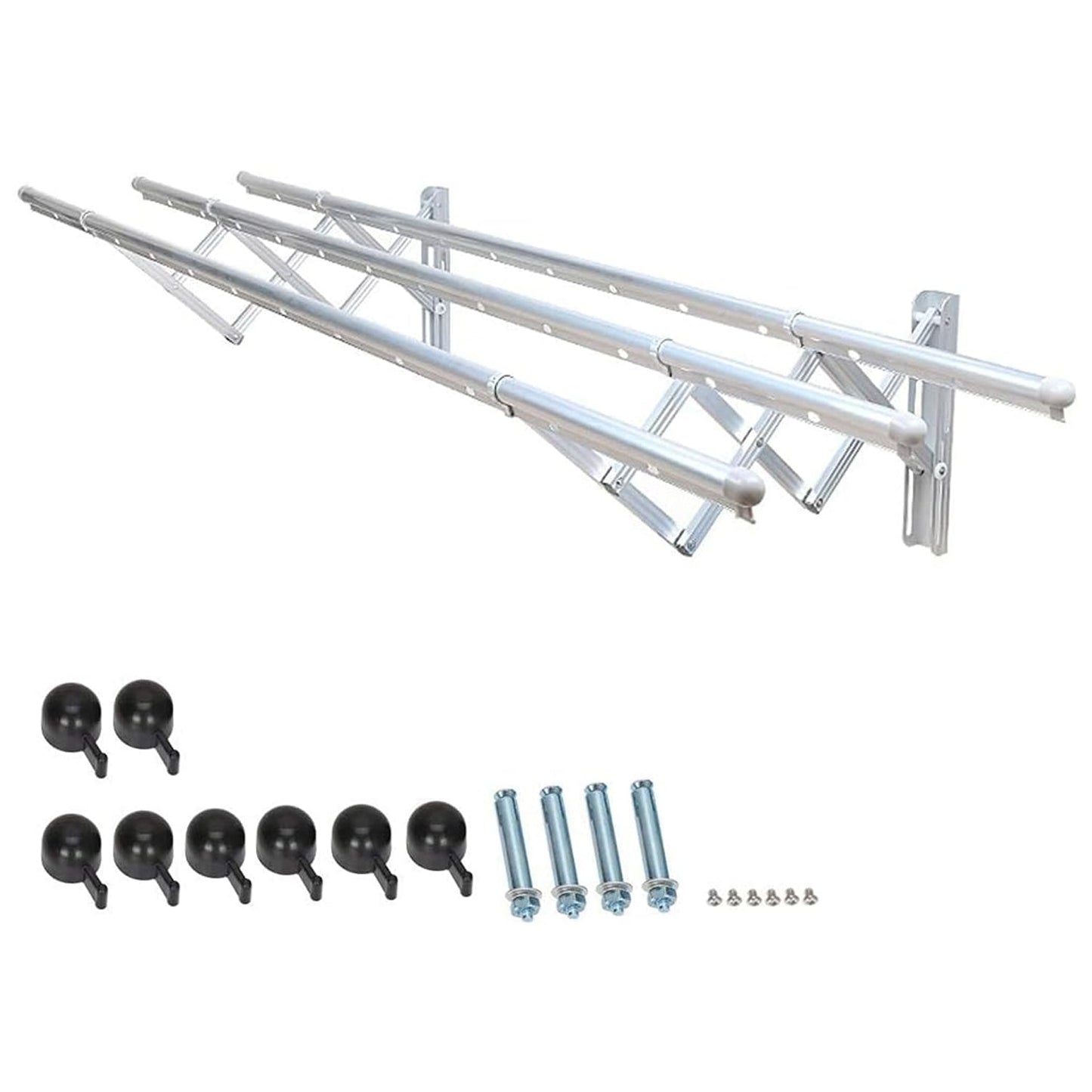 Clothes Rail Rack for Drying Clothes with Foldable Airer & Towel Holder for Home