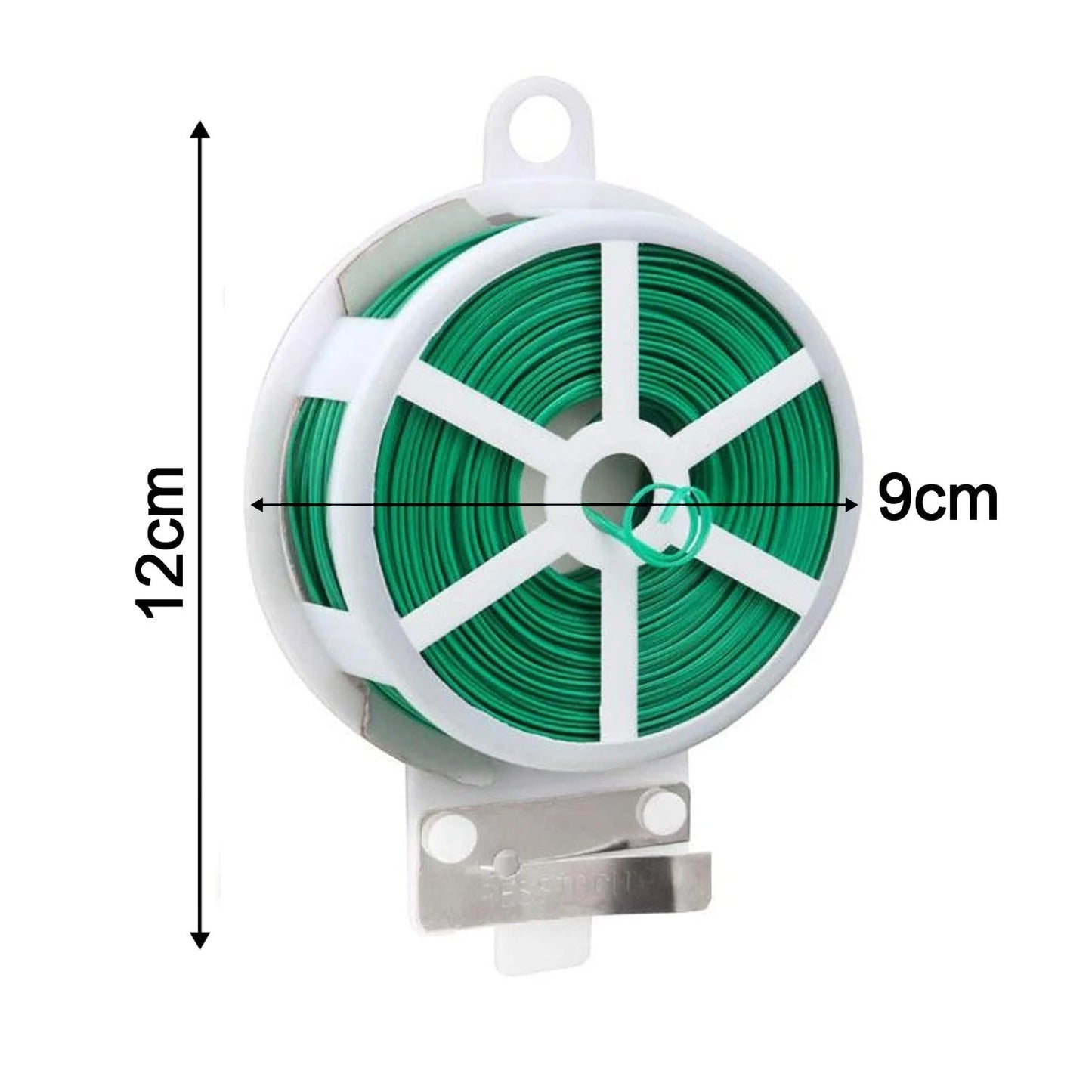 Reusable Green Twist Tie Roll (50 Meter Length)