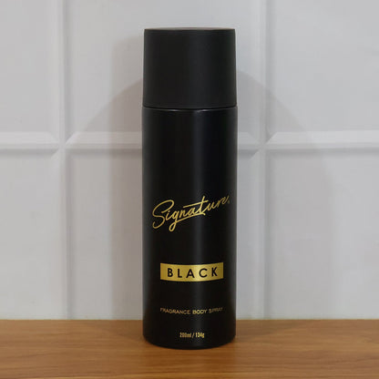premium black deodorant body spray