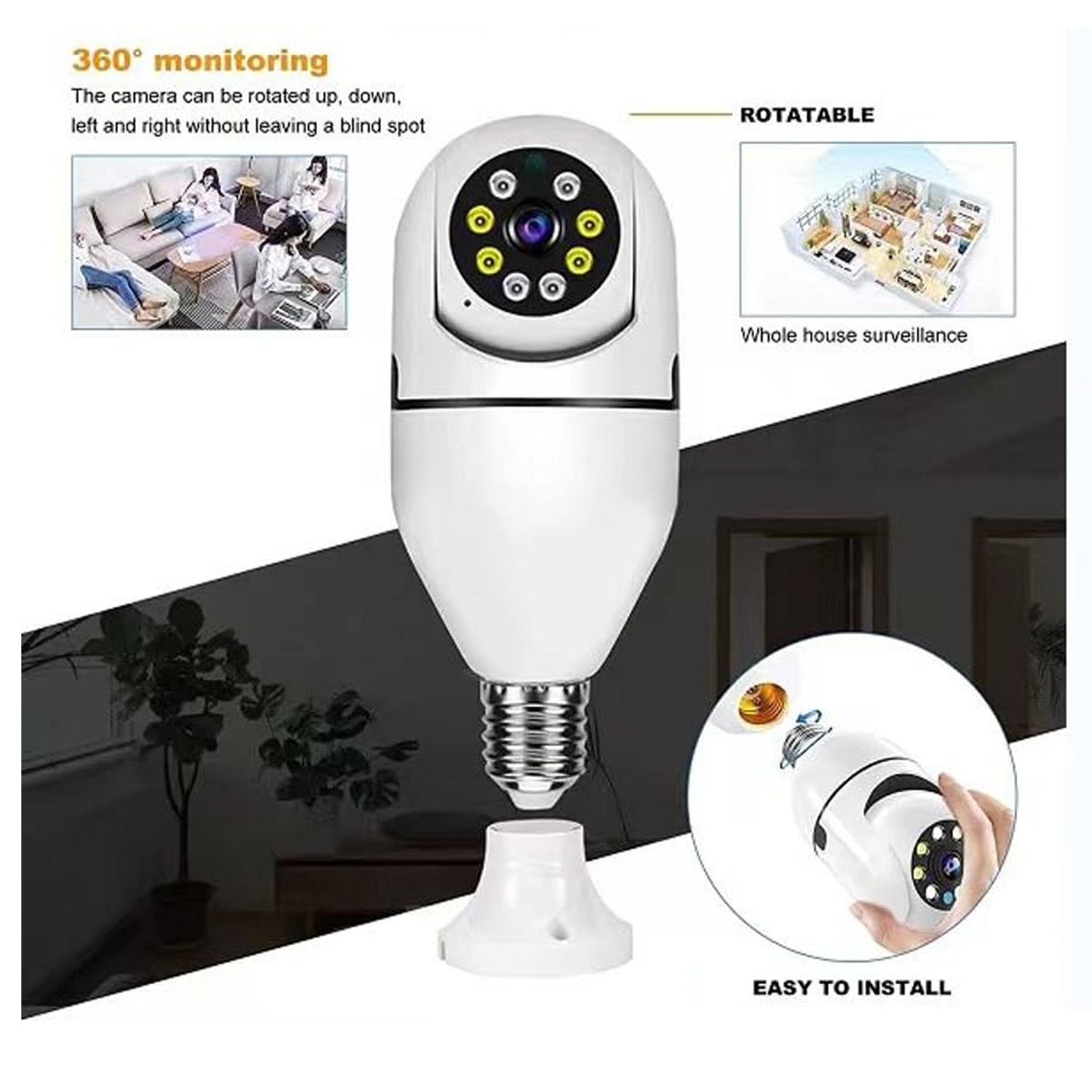  V380 Pro Fisheye 360 Wireless WiFi - lifestyle