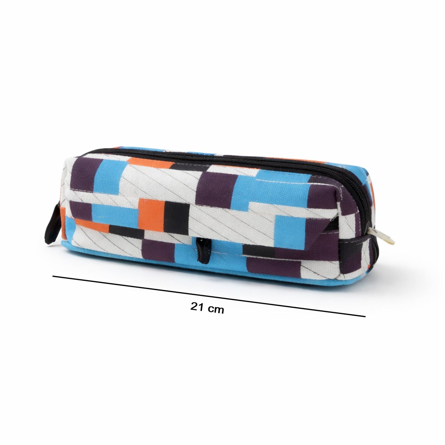 Multipurpose Printed Zipper Pencil Pouch Organizer for Students (1 Pc)