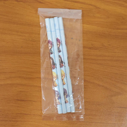 Cartoon Printed Pencil Set for Kids – Cute School Writing Pencils (4 Pc)