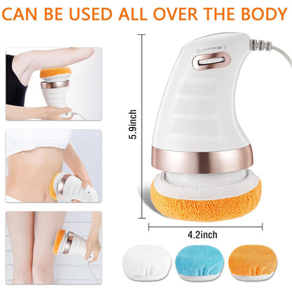 Body Sculpting Massager with 3 Pads – Adjustable Speed Handheld Body Massager