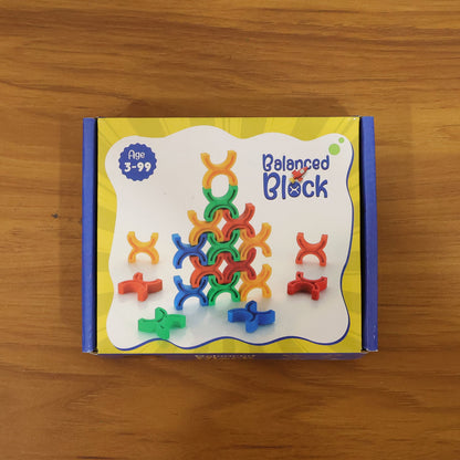 Balanced Block Colorful Interlocking Stacking Toy (1 Set)