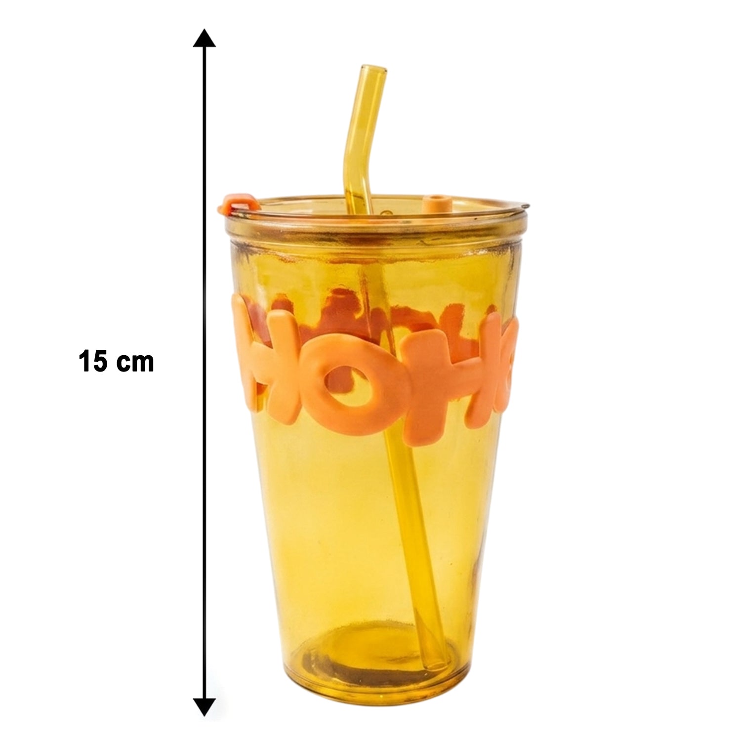 reusable glass tumbler with lid