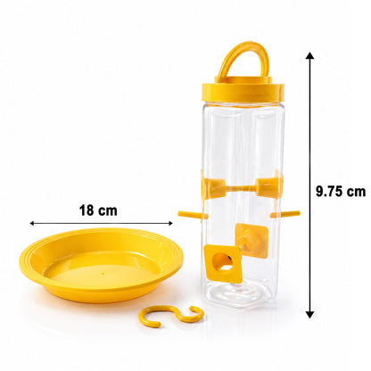 Hanging Bird Feeder with Feeding Ports for Garden & Backyard