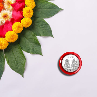 Pooja Coin showcasing intricate artwork