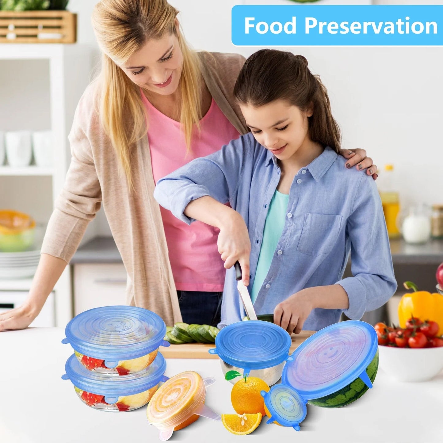 Silicone Stretch Lid Covers