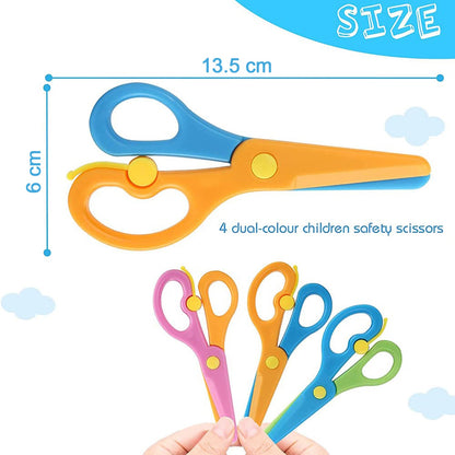 Child-Safe Plastic Safety Scissors for Kids (1 Pc)-01