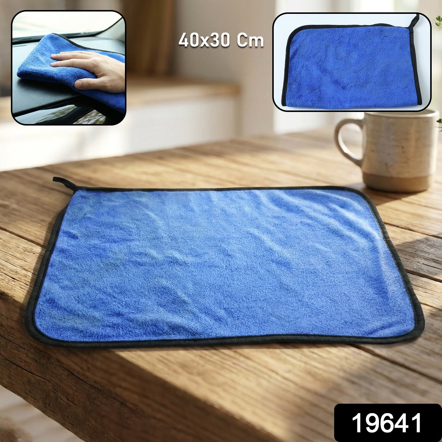  Premium Microfiber Cleaning Cloth Towel - in-use lifestyle shot