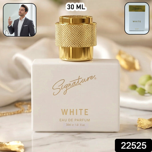Signature white perfume bottle packaging design