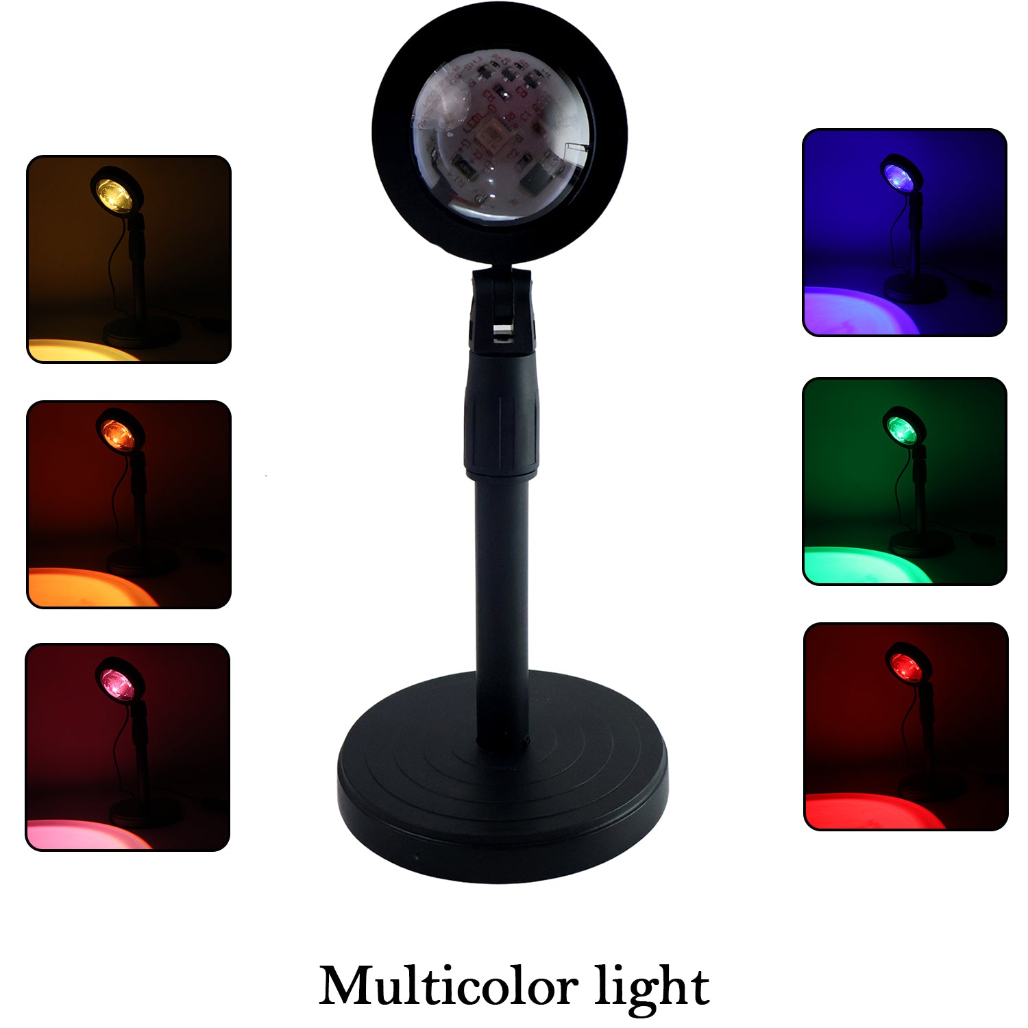  Multi Colors Sunset Lamp Projection - comparison