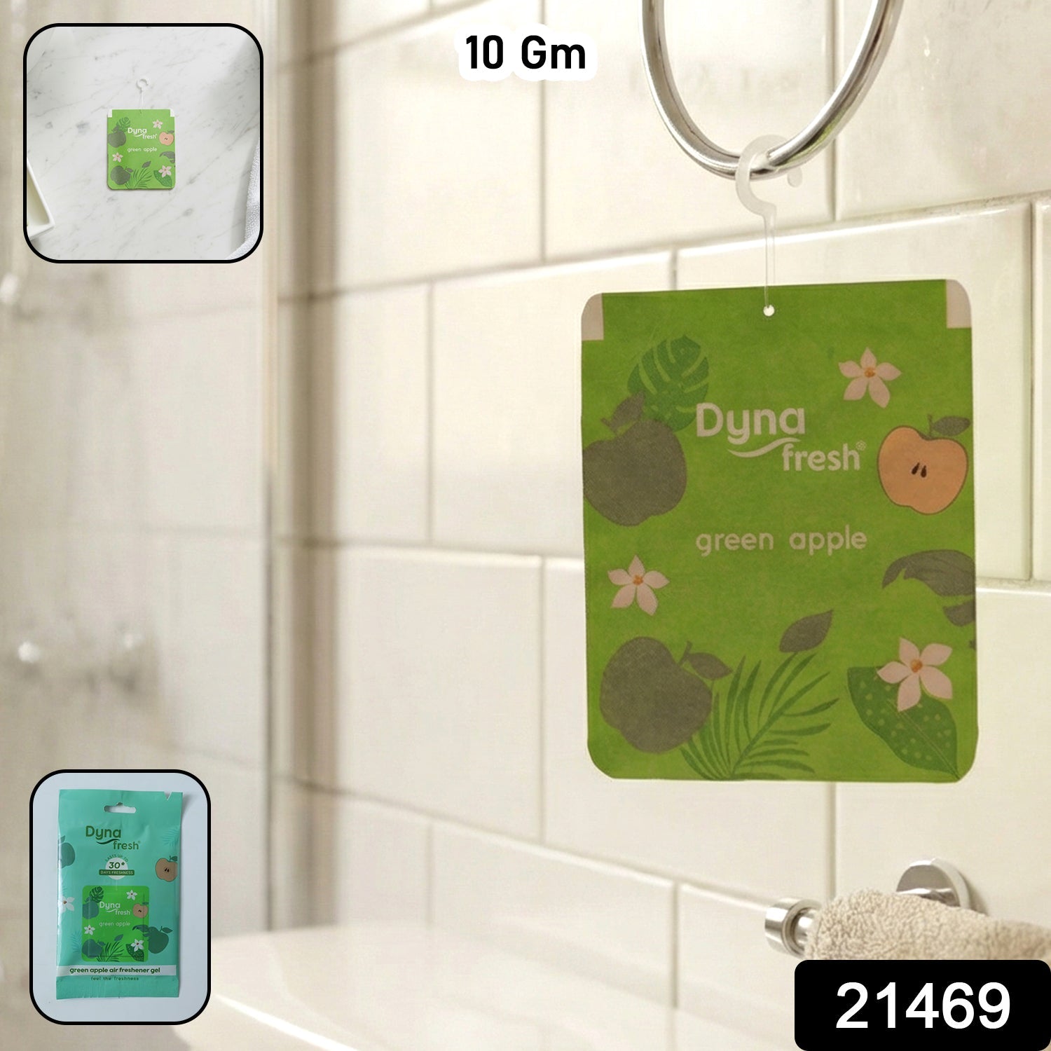 Fresh green apple fragrance gel deodorizer