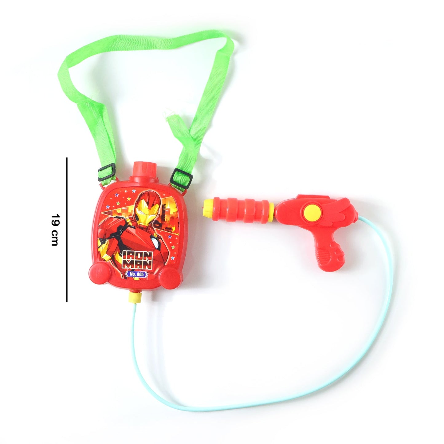 Adjustable strap water gun tank set